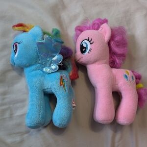 My Little Pony Plush Lot Rainbow Dash Pinkie Pie Ty Stuffed Animals TLC